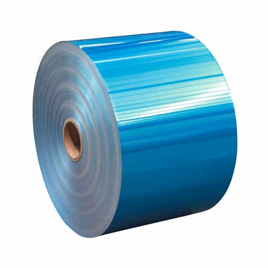 Manufacturer 1100/1030b/3102/8011 Blue and Gold Color Hydrophilic Aluminum Foil for Heat Exchange Constructions/Air Conditioners/Refrigerators/Freezers