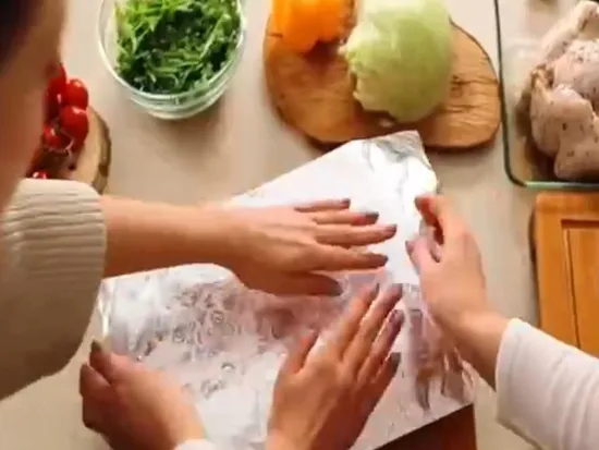 Premium Household Aluminum Foil: Versatile Wrapping Solution for Chocolate, Snacks and Coffee 