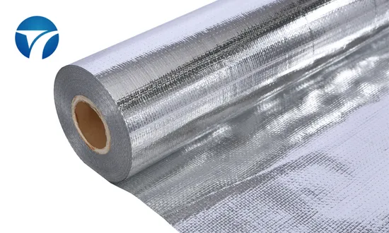 Waterproof Aluminum Foil Woven Fabric Cloth Insulating Reflective Woven Foil 