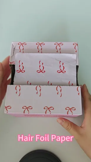 High Quality Custom Color Embossed Pop up Hair Foils 500 Boxes 15micron 
