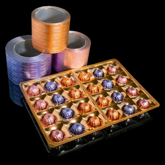 Waterproof Embossed Aluminum Foil for Chocolate Candy Packaging 